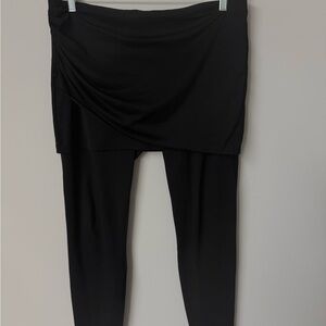 CAbi Black Mesh Ruched M’Leggings